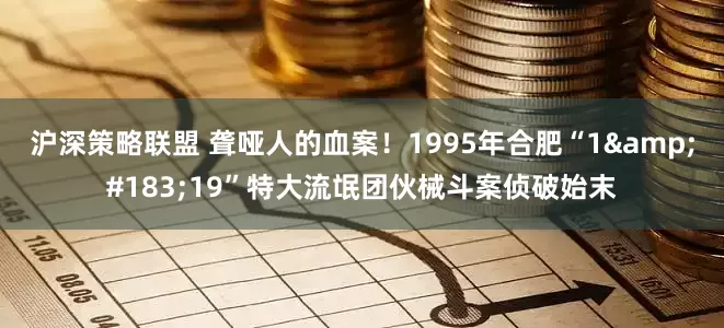 沪深策略联盟 聋哑人的血案！1995年合肥“1&#183;19”特大流氓团伙械斗案侦破始末